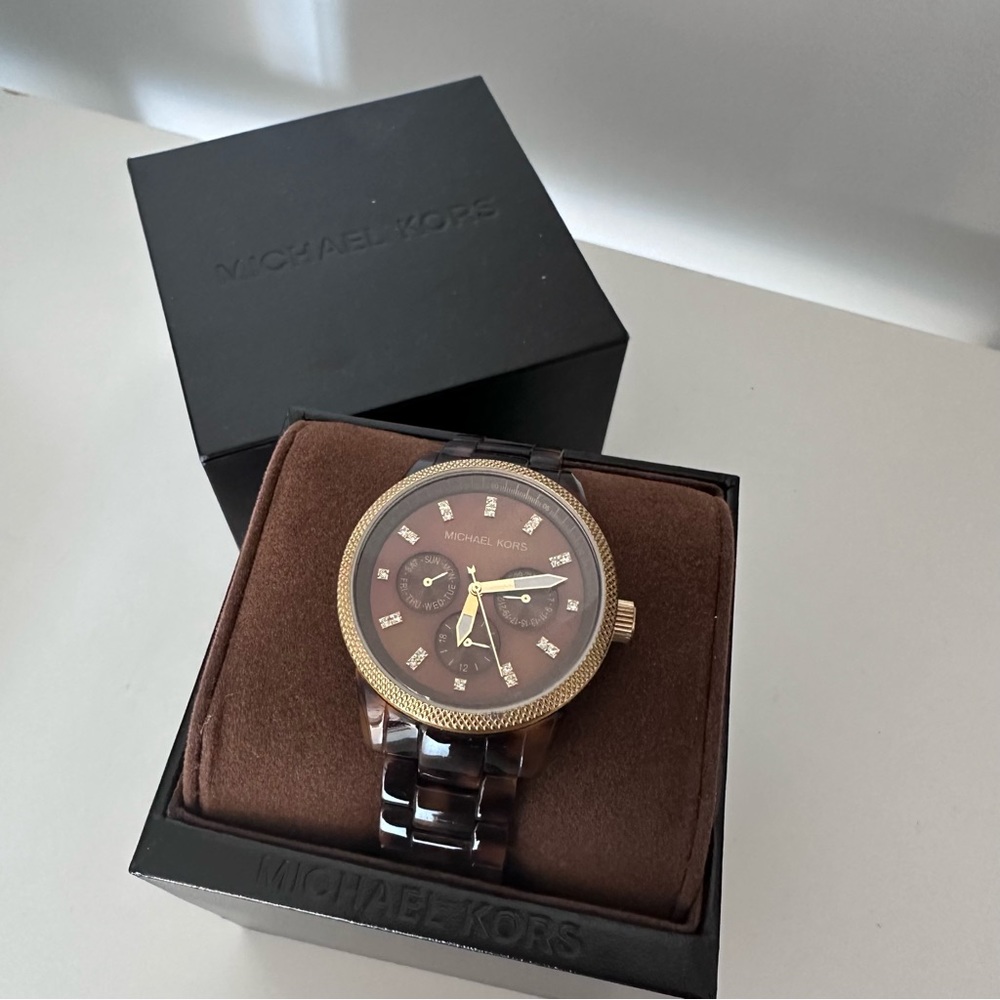 MICHAEL KORS TORTOISE WATCH